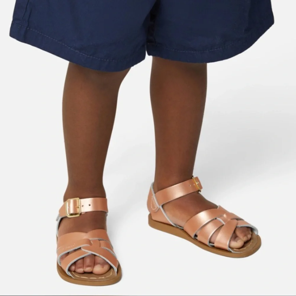 SOLD! Rose Gold Saltwater Sandals - Picture 10 of 11